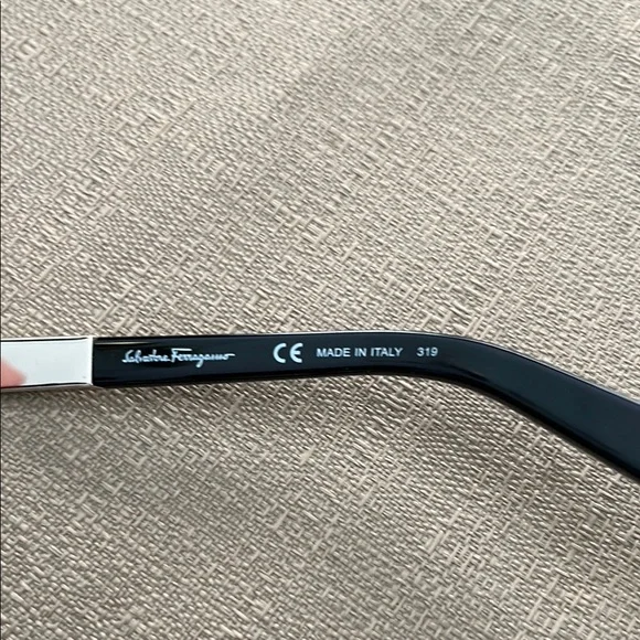 Salvatore Ferragamo Black and Gold Oversized Sunglasses - Picture 5 of 10